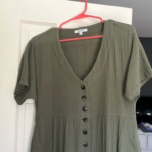 Madewell Gauze Front Button Dress